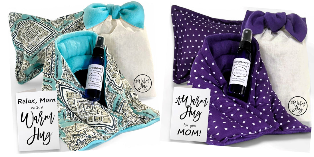 The Perfect Mother's Day Gift: A Warm Hug for You Mom Gift Set with Microwave Heat Pack
