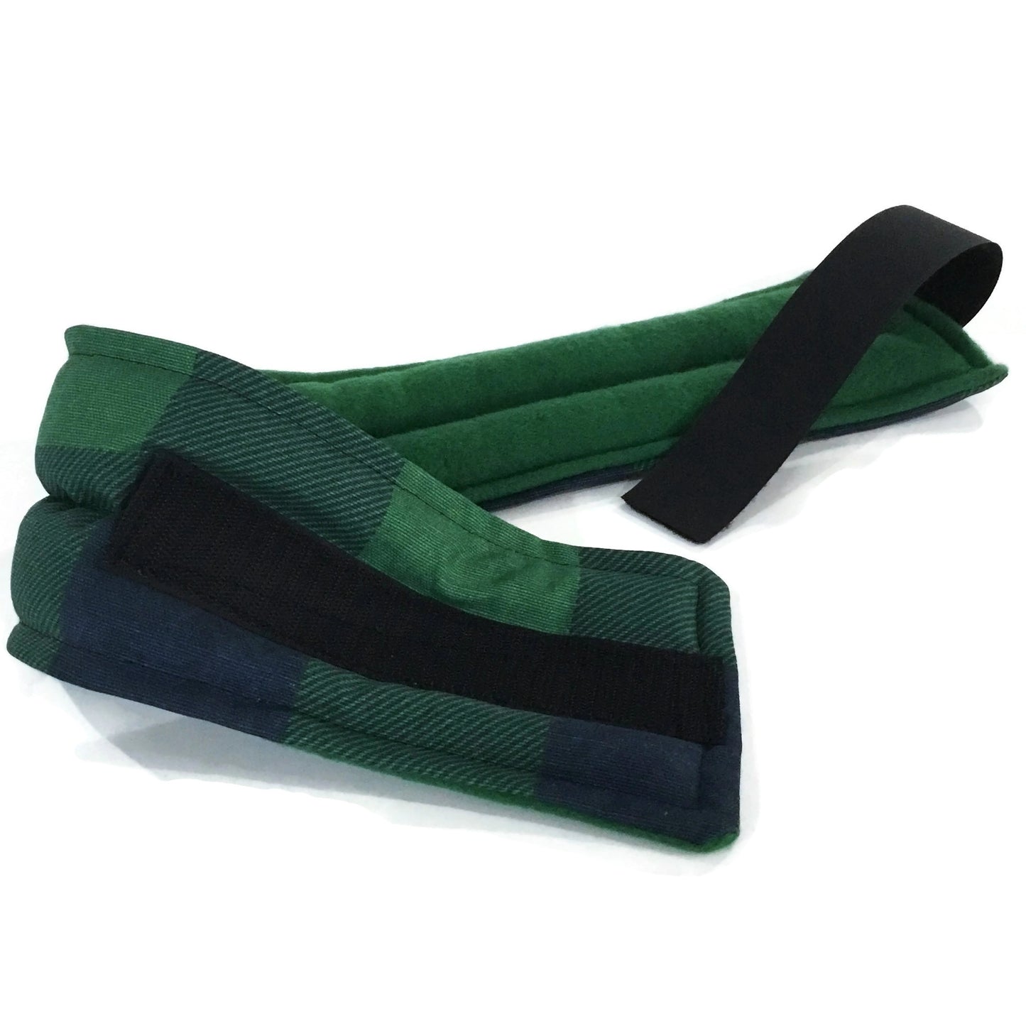 Hot or Cold Headband with Hook and Loop Closure - Flax Seed and Rice Filling - Flexible Two-Channel Design