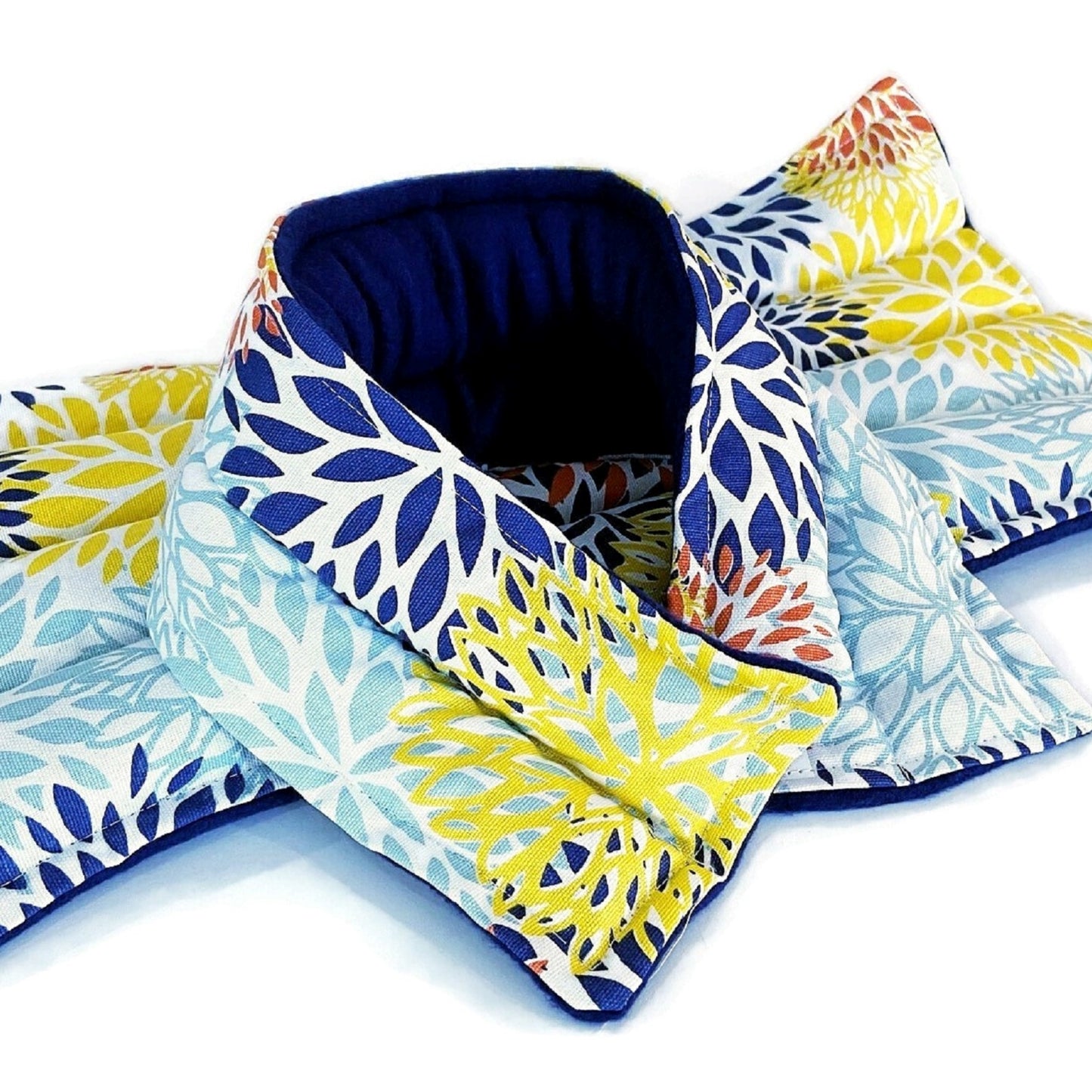 Large Microwavable Hot Cold Pack with Coordinating Neck Wrap for Superior Coverage