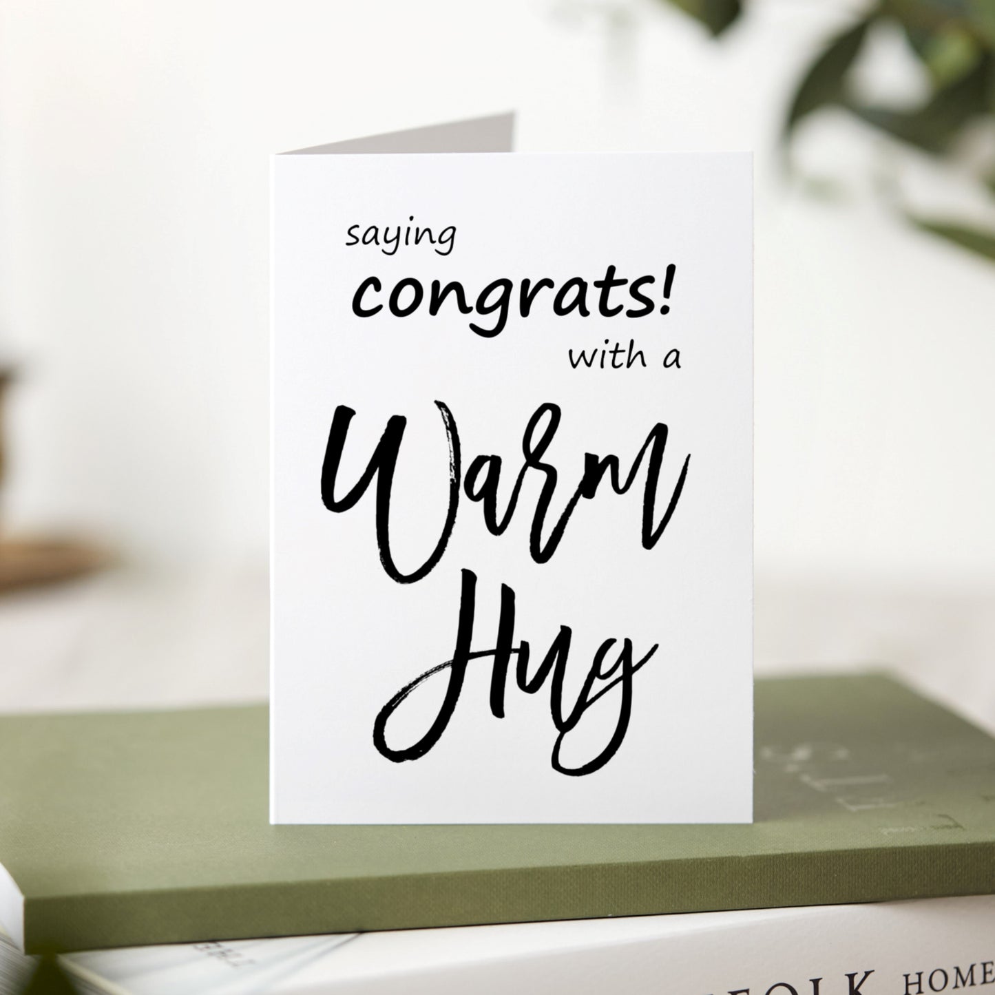 A Warm Hug to Say Congrats!  Achievement Gift Set, Graduation, Promotion, New Job