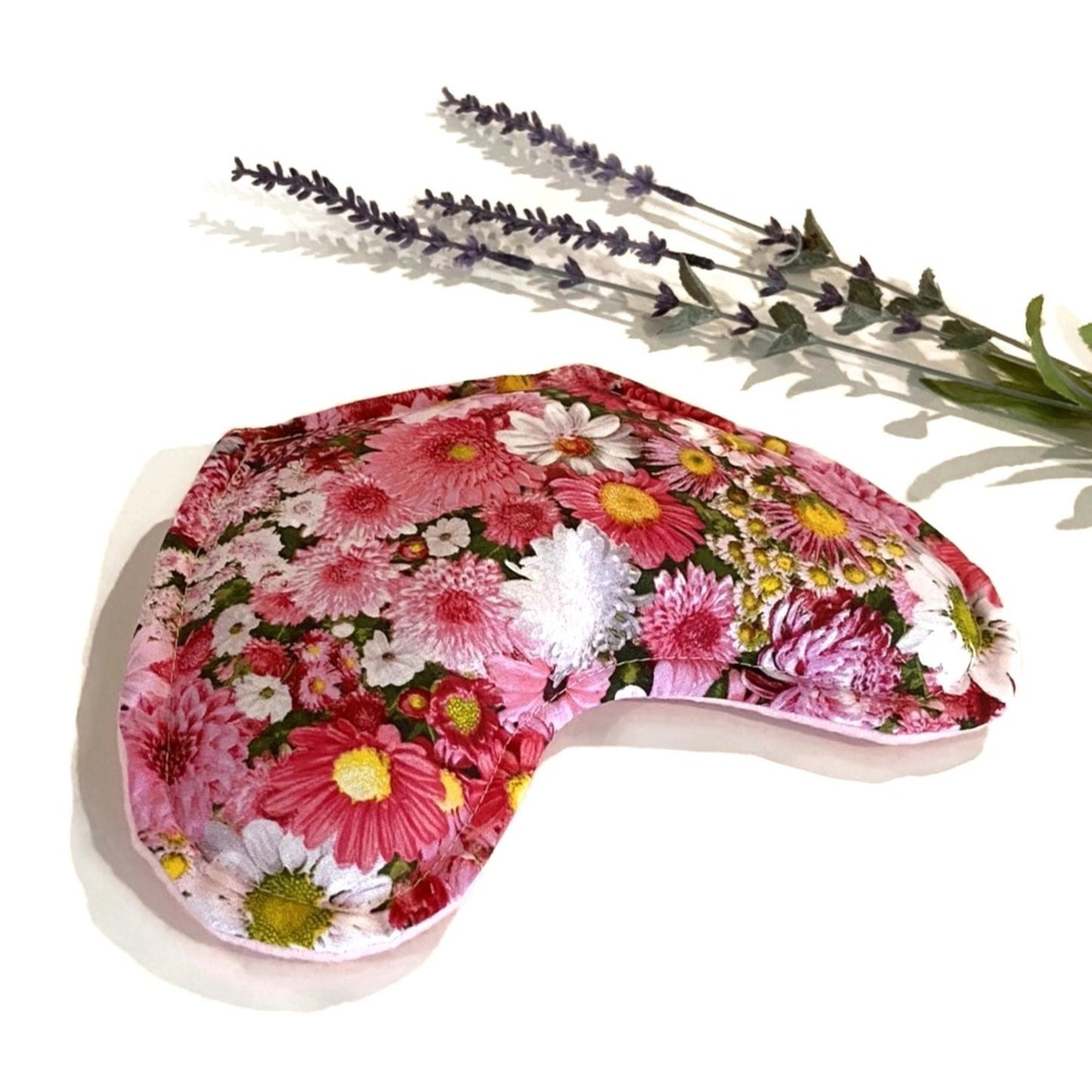Hot Cold Pack with Coordinating Eye Pillow for Cramps, Muscle Aches, Fibroids, Headache and More