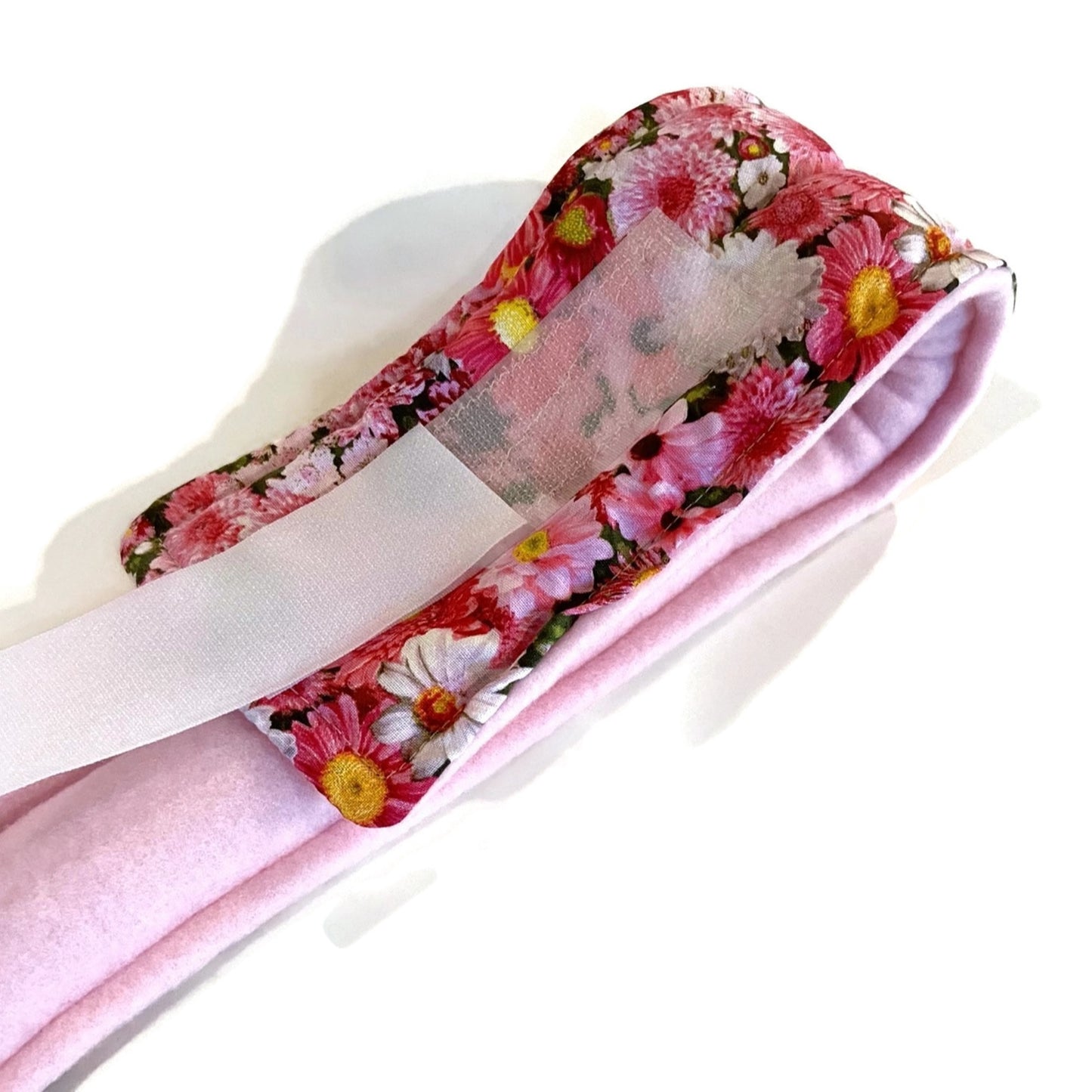 Hot or Cold Headband with Hook and Loop Closure - Flax Seed and Rice Filling - Flexible Two-Channel Design