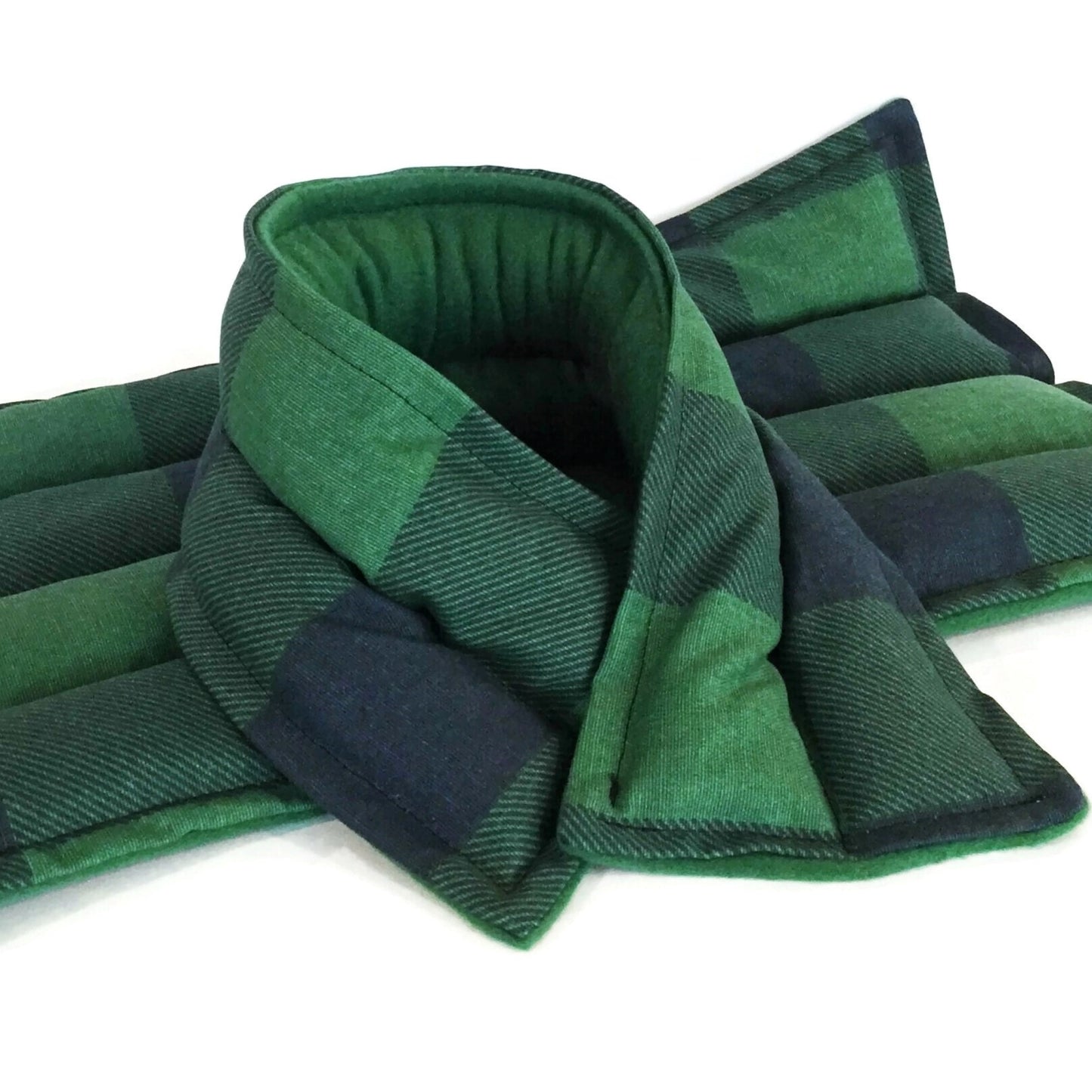 Large Microwavable Hot Cold Pack with Coordinating Neck Wrap for Superior Coverage
