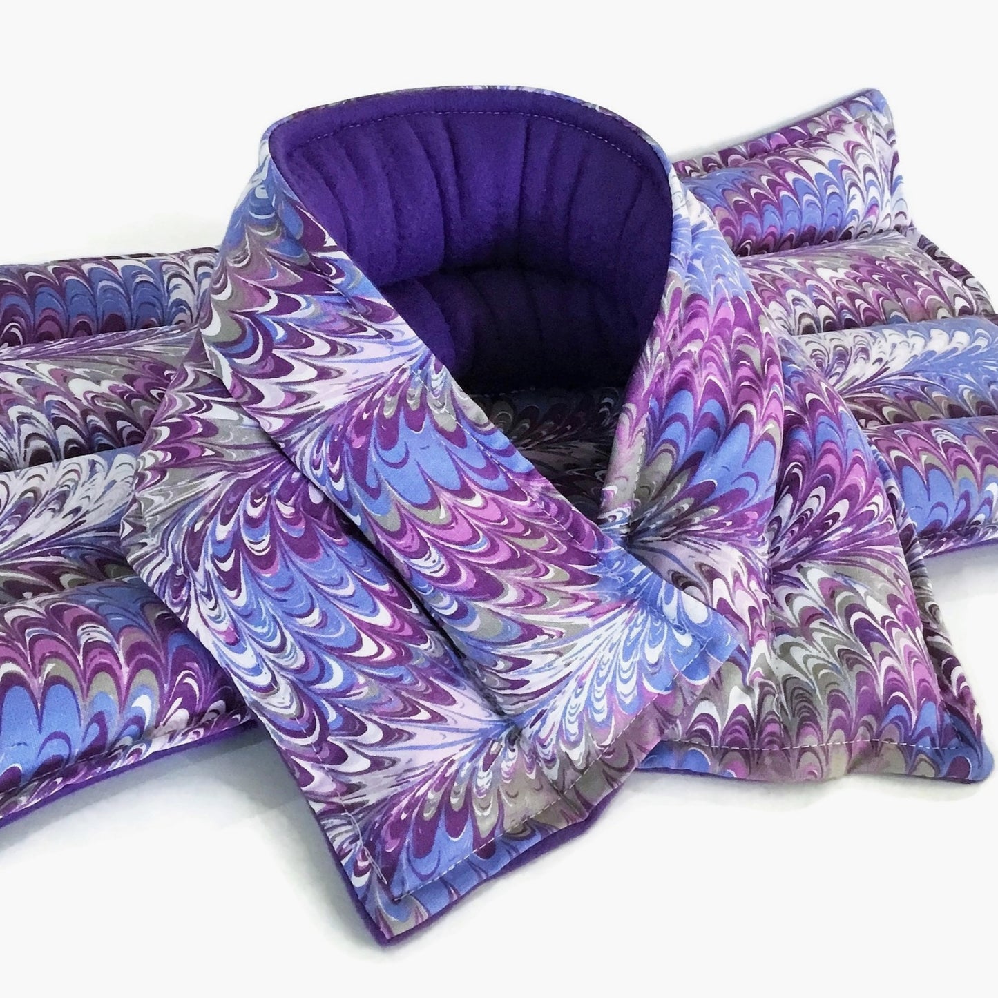 Large Microwavable Hot Cold Pack with Coordinating Neck Wrap for Superior Coverage