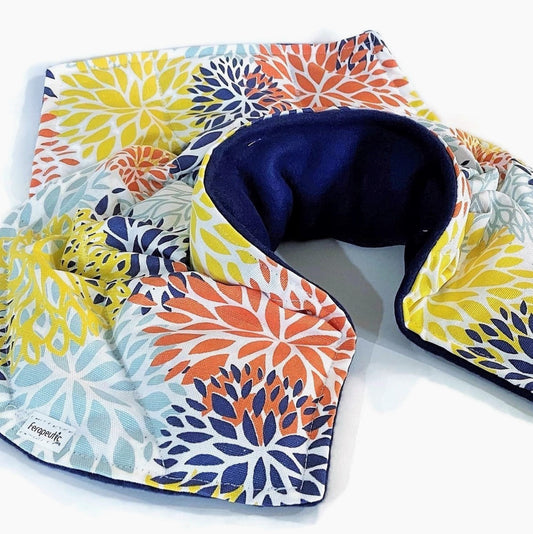 Large Neck Shoulder Hot or Cold Pack, Microwavable Heating Pad, 14 Sewn in Sections