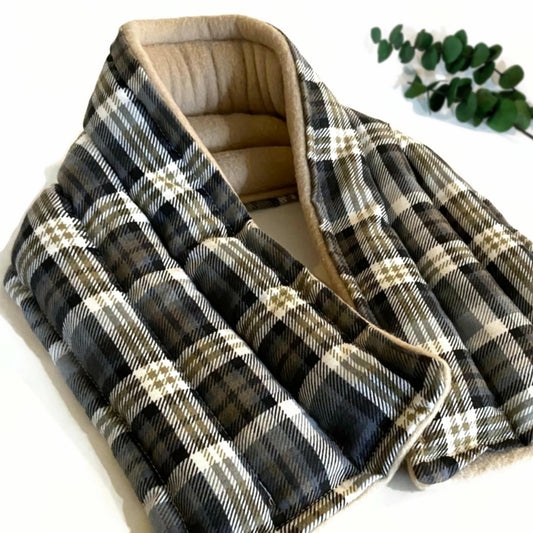 Long and Wide Neck Wrap Heat Pad or Cool Pack, Microwavable
