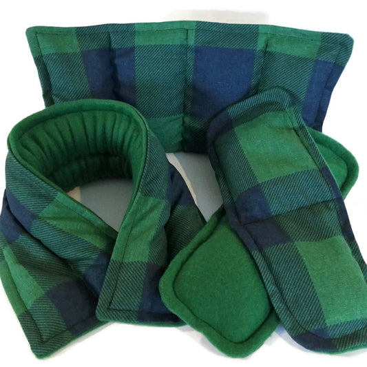 Hot or Cold Pack Kit, Neck Wrap, Lower Back, Foot Warmers Microwave Heating Pads