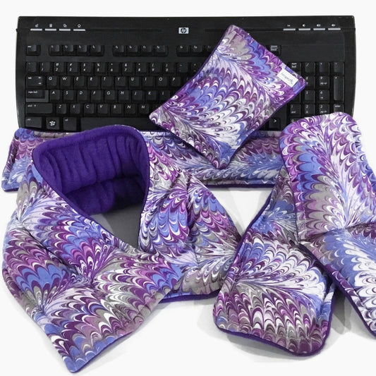 Office Care Package, Microwave Heat Pad Bundle, Workspace Gift for Home or Office