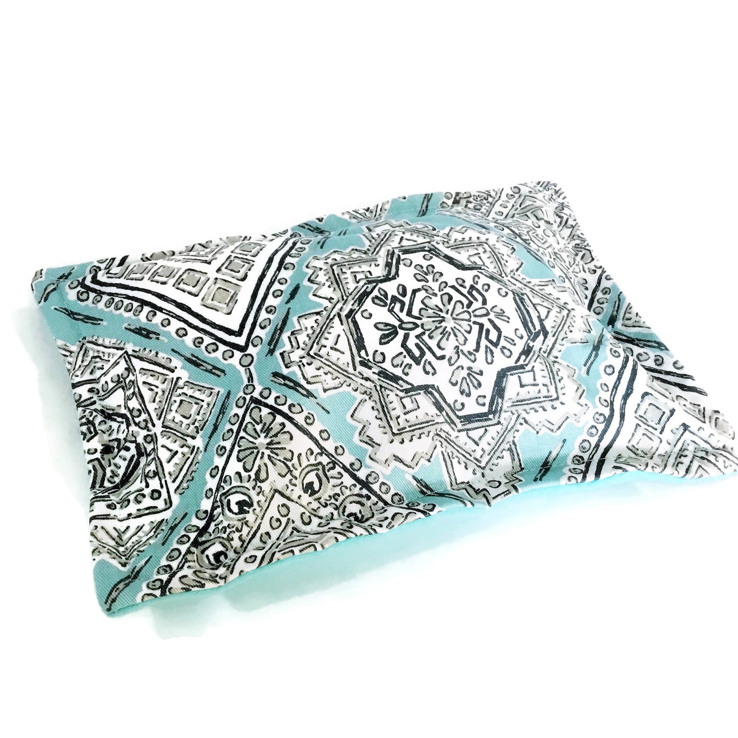Small Rice Bag Heat or Cool Pack with Flaxseed, Flexible and Portable Targeted Therapy