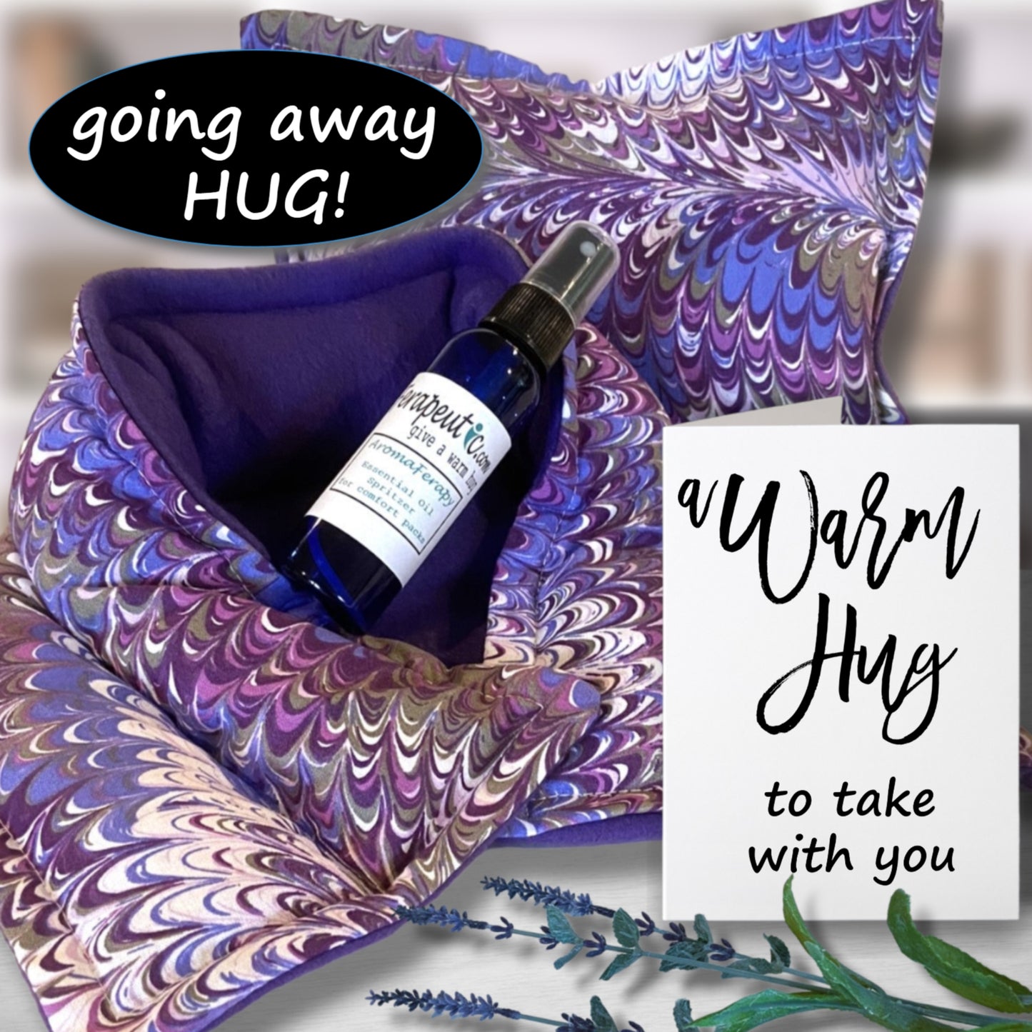 A Warm Hug to Take with You, Moving Gift, Traveling, New Job or College Care Package