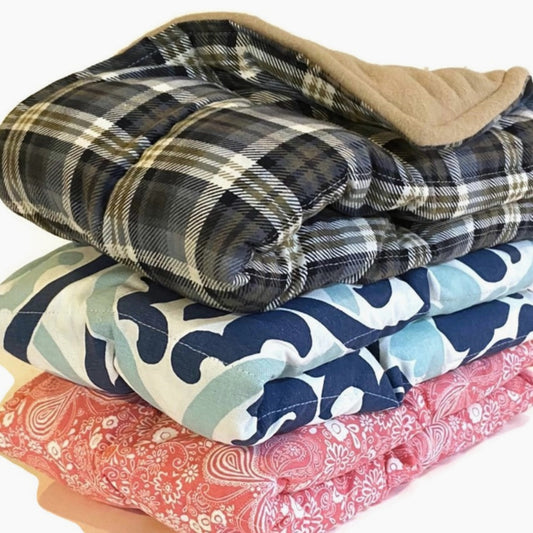 XL Microwavable Blanket, Huge Heating Pad, Rice and Flax Filled