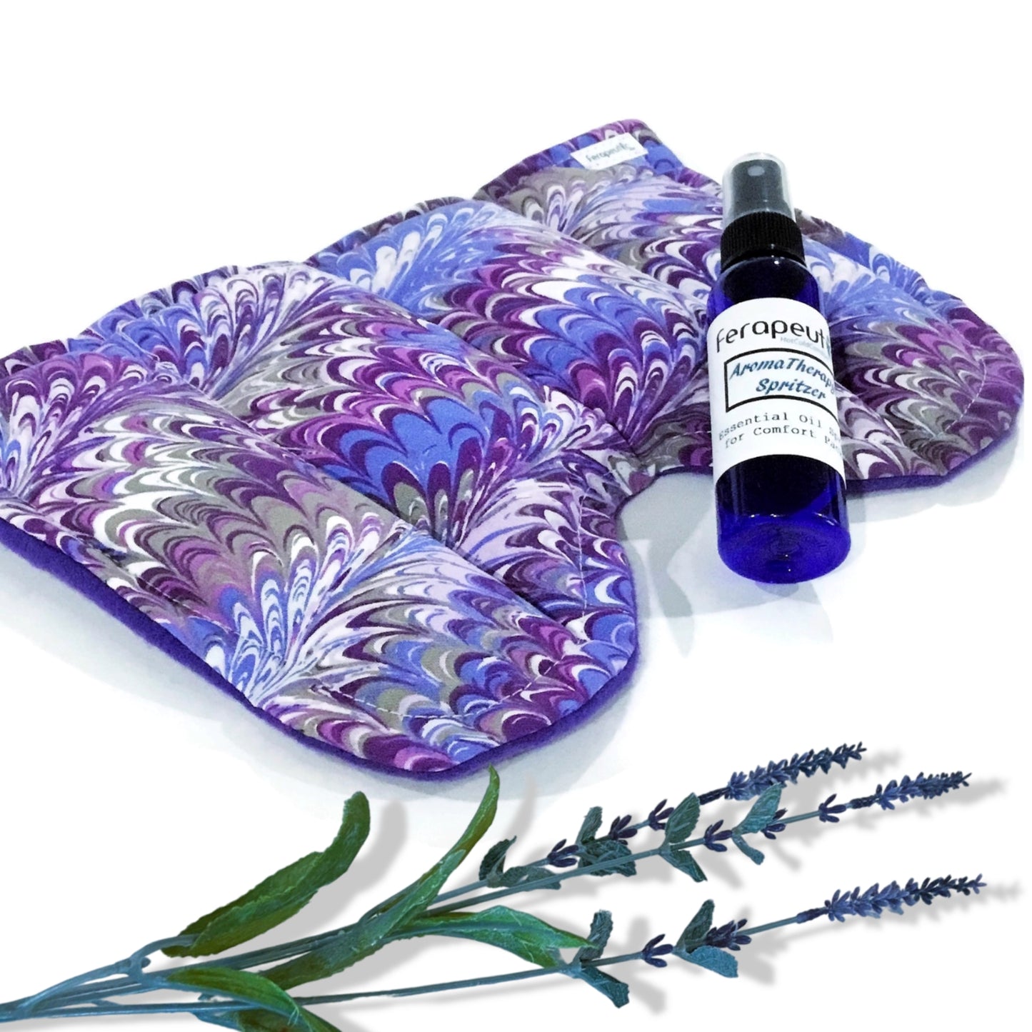 Large Sinus Pack with Natural Ingredients and Scented Spritzer, Eucalyptus Lavender or Chamomile Essential Oil