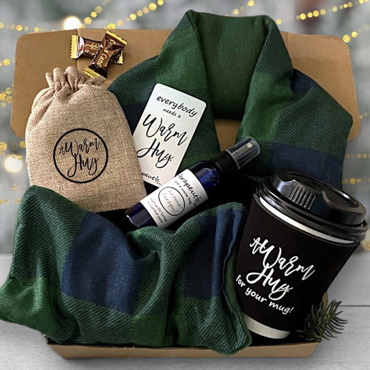 A Warm Hug Holiday Gift Box, Cozy Microwave Heating Pads, Perfect for Family and Friends